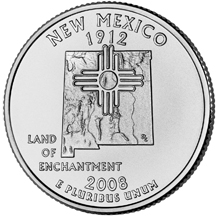 New Mexico State Quarter - Back