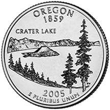 Oregon State Quarter - Back