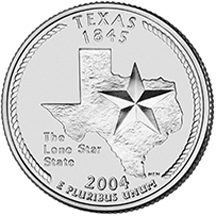 Texas State Quarter - Back